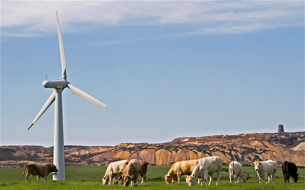 Wind Farm Trysglwyn, in Anglesey