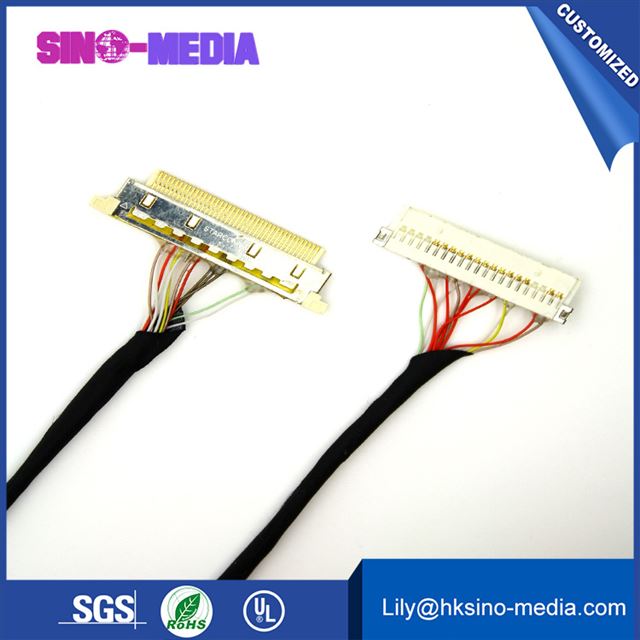 ACES88441 LCD Cable, lvds cable 40 pin, lvds display cable, lvds coaxial cable,Lvds edp CABLE, lvds display cable