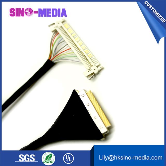 lvds display cable, ACES 88441 LVDS LCD Display Cable, lcd lvds cable, lvds lcd display,30 pin lvds connector