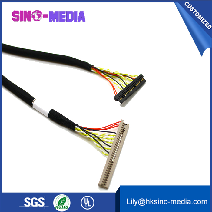 DF19 to DF19 Lcd screen lvds cable for starconn 093f30-b0b01a