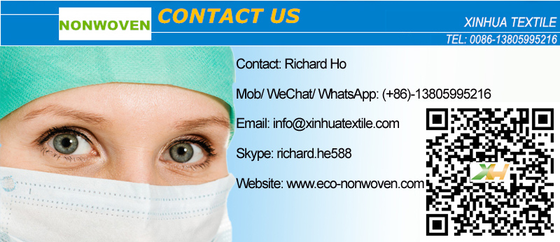 nonwoven material for face masks