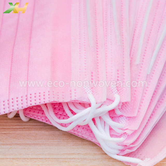 pink color nonwoven for face mask