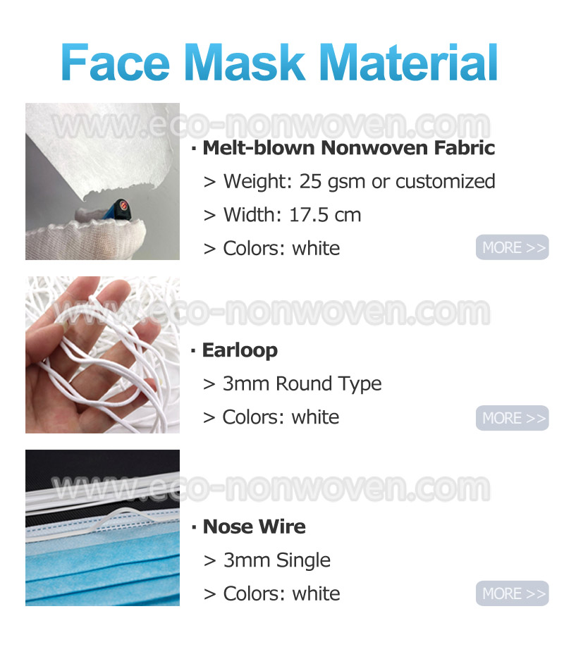 black non woven for kn95 face mask
